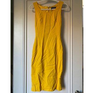 Dolce & Gabbana Yellow Midi Dress